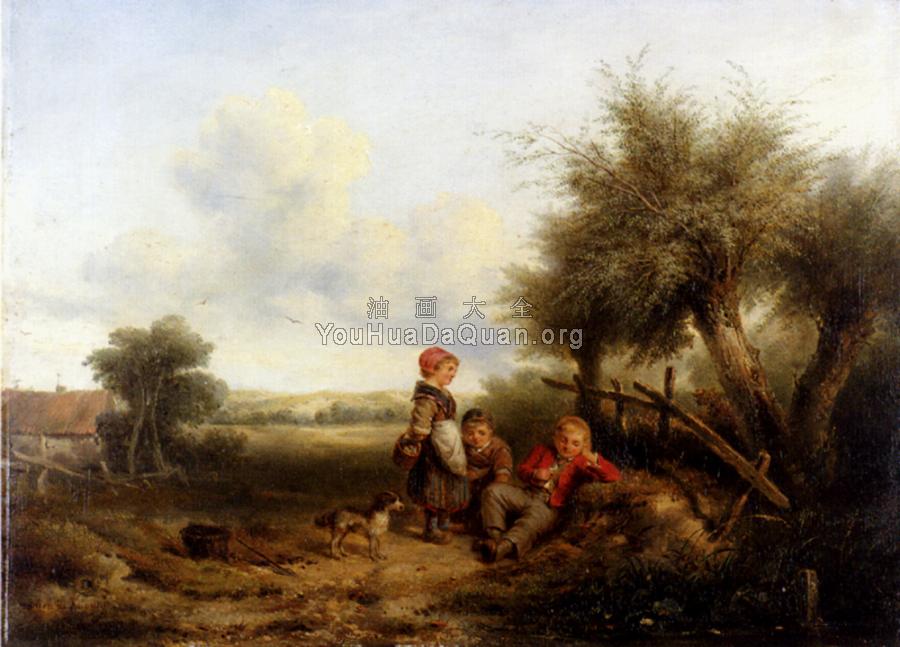 Marie Henri Little Gossips - 约翰·马里·特恩·凯特